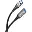Кабель XO NB220 USB A - USB A 3.0 3 м чорний - мініатюра 3