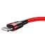 Дата кабель Baseus Cafule USB to Lightning 1.5A (2m) (CALKLF-C) Червоний / Чорний - мініатюра 3