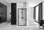 Душова кабіна Rea Rapid Swing 90x90 black REA-K6422 + REA-K6409, Чорний матовий, Універсальна, прозрачний, Чорний матовий - мініатюра 5