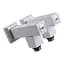 Набір кран напівоборотний кутовий з американкою Solomon Lux 1/2″ Cube White 8888 (2шт.) 000021914 - мініатюра 6