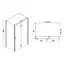 Душова кабіна Volle Libra 120x80 (без піддону) 10-22-908Rglass - мініатюра 2