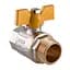 Кран кульовий прямий Solomon 1″ ЗВ ЖБ PN40 В1008 - мініатюра 1