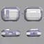 Футляр протиударний Locking Button для навушників Airpods Pro Light Purple - мініатюра 3