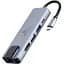Концентратор Cablexpert USB-C 5-in-1 (hub/HDMI/PD/LAN) (A-CM-COMBO5-04) - мініатюра 1