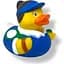 Качка FunnyDucks Тенісистка (1355) - мініатюра 3