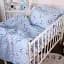 Комплект постільної білизни MirSon Бязь Kids Time 20-0037 Cute blue zebra 143x210 см (2200009639678) - мініатюра 1