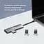 USB-хаб XON SmartHub 9 в 1 (Ethernet, SD/TF, 2xUSB2.0, 2xUSB3.0, Type-C, 3.5 Audio) Сірий (UHCHP093322G 5238) - мініатюра 3