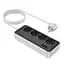 Удлинитель Hoco AC21 Sunlight 4-bit (1C/3A/4xSocket) (1.5m) White - миниатюра 4
