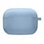 Силиконовый футляр с микрофиброй для наушников Airpods Pro Голубой / Lilac Blue - миниатюра 1
