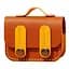 Кожаный футляр Briefcase для наушников AirPods 3 Brown/Yellow - миниатюра 1