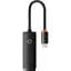 USB-хаб Baseus Lite Series USB-C - RJ45 LAN Adapter 0.22 м Black [WKQX000301] [111356] - мініатюра 1