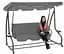 Садова гойдалка Garden Line Venera grey 210 x 120 x 170 см - мініатюра 2