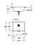 Кухонная мойка Grohe Granite Black 610 x 457 мм 31655AP0, Черный - миниатюра 2