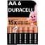 Батарейка Duracell AA лужні 6 шт. в упаковці (5007757) - мініатюра 1