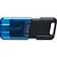 USB Flash Kingston 64GB USB 3.2 Data Traveler 80M Type-C Black/Blue, Retail - мініатюра 1