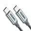 Кабель Choetech USB Type-C - USB Type-C (M/M), 1.8 м, Grey (XCC-1002) - миниатюра 3