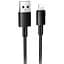 Дата кабель Hoco X119 Energy USB to Lightning 2.4A (1m) Black - мініатюра 1