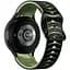 Ремешок для Samsung Galaxy Watch FE - черно-зелёный ширина крепления 20мм силикон Watchbands Scales (FEWB17517057) - миниатюра 1