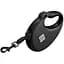 Повідець-рулетка для собак Waudog R-leash з контейнером для пакетів, світловідбивна стрічка, М, до 20 кг, 5 м, чорний - мініатюра 3