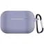 Чохол-накладка DK Apple AirPods Pro | Silicone Candy Friendly з карабіном (lavender grey) - мініатюра 1