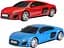 Машинка на радіокеруванні Kool Speed Audi R8 Coupe на батарейках, в асортименті (DHTRC10506GN) - мініатюра 2