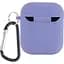 Чехол Silicone Case + Carabine для Apple AirPods Lavender Gray [44680] - миниатюра 2