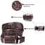 Ремень-автомат Crocodile Leather 3,7х120 см acs0029612 - миниатюра 5