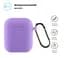 Силіконовий чохол для навушників Apple AirPods 2, Hang Case, фіолетовий, ультратонкий захисний кейс товщиною 2 мм, захист від подряпин, пилу та ударів, компактний, з карабіном для кріплення, ArmorStandart (ARM59690) - мініатюра 2
