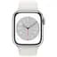 Смарт-годинник Apple Watch Series 8 45mm Silver Aluminum Case with White Sport Band M/L [MP6Q3] [86757] - мініатюра 2
