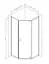 Душова кабіна Am.Pm Gem 5-corner Pivot 90x90 см без піддону black W90UG-405-090BT, Чорний, прозорий, чорний - мініатюра 8