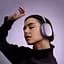 Наушники Hoco беспроводные накладные W65 Happy BT headphones голубые - миниатюра 3