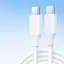 Кабель скоростной Foxconn USB-C USB-C для iPhone 1 5, 60 W белый - миниатюра 1