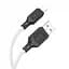 Кабель Hoco X90 гумовий USB - Lightning 100 см білий - мініатюра 1