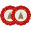 Набір підставок тарілок Christmas delight 28 см 2 шт. (985-155) - мініатюра 1