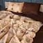 Простирадло MirSon Бязь 17-0705 Toffee Hearts 180x220 см шоколадне (2200010619775) - мініатюра 4