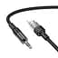 Аудіоадаптер Hoco UPA27 Spirit transparent digital audio conversion cable iP 1.2 м чорний - мініатюра 3