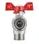 Кран кульовий Thermo Alliance Forte 3/4" ВЗ кутовий, PN40, з накидною гайкою, метелик SF224W20 - мініатюра 2