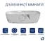 Раковина накладна Qtap Robin Marble, прямокутна, з донним клапаном QT04116302MR - мініатюра 3