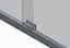 Двері в нішу Koer SR SD03-140x200-TR-01 прозоре скло Easy Clean 8 мм, хром KR5385, універсальні, прозорий, хром - мініатюра 3