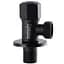 Кран кульовий кутовий Q Professional 1/2″X3/4″ NV-QP888 Black 000025137 - мініатюра 2