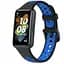 Силиконовый ремешок Primolux Perfor Classic для фитнеса браслета Huawei Band 7- Black Blue - миниатюра 1