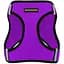 Шлея для собак Bronzedog Mesh Vest, розмір 2XS, 26х29 см, фіолетова - мініатюра 2