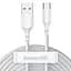 Кабель Baseus Simple Wisdom Cable USB to Type-C Kit 5A 1.5m 2PCS-Set TZCATZJ-02 White - миниатюра 1