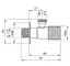 Кран приладовий Kroner KRP Edelstahl Klassisch - CHS201 1/2"х1/2" ЗЗ (CV031408) - мініатюра 2