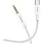 AUX кабель Hoco UPA19 Type-C to Jack 3.5 1 м сріблястий - мініатюра 1