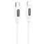 Дата кабель Borofone BX114 Structure Type-C to Lightning 27W (1m) White - мініатюра 1