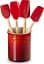 Набір кухонного приладдя Le Creuset Set of Crock + 4 Craft Utensils Cerise - мініатюра 1