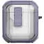 Футляр протиударний Locking Button для навушників Airpods 1/2 Light Purple - мініатюра 1