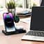 Бездротовий зарядний пристрій Wiwu Wi-W006 3 в 1 Power Air Wireless Charger Black [97686] - мініатюра 3