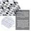 Декоративна панель Sticker Wall ПВХ 960х480х4мм Чорно-біла мозаїка SW-00001432 - мініатюра 2